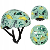 KASK ochronny Kidwell ORIX Plus Dinozaury M kolorowy rower hulajnoga