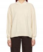 Damska beżowa koszulka polo z długim rękawem Frat r. L