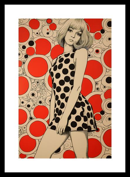 Plakat 20x30cm Czerwone Kropki zdjęcie 3