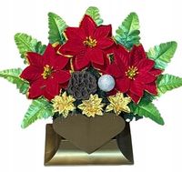 Stroik SBN1 grób cmentarz serce Boże Narodzenie sztuczne kwiaty STANPOL