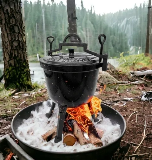 Kociołek żeliwny EMALIOWANY Meyerhoff MARMUREK 10l zdjęcie 9