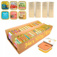 Karma Mokra dla kota Mix Smaków 34x 100g /85g Zestaw Różnych Producentów