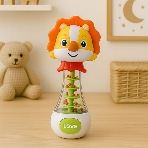 LEW Z KOLOROWYMI KULECZKAMI ZABAWKA  DLA MALUCHA na Arena.pl