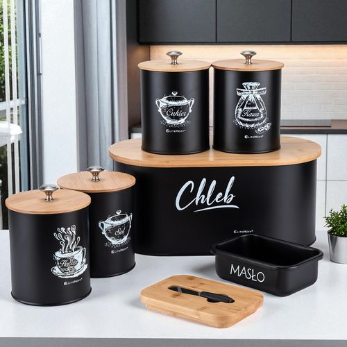 chlebak z zestawem pojemników i maselniczka e-6079 na Arena.pl