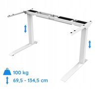 Elektryczny podnoszony stelaż z regulacją wysokości WYSOKI SPE-233W