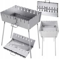 MANGAL 2 MM WALIZKA GRILL PRZENOŚNY 8 SZPIKULCÓW SZAMPURÓW NADŁUŻSZE NÓŻKI