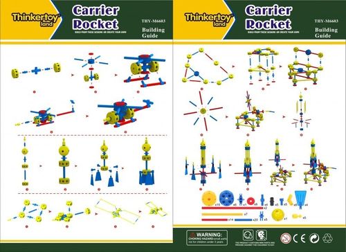 KLOCKI THINKERTOY 111 ELEMENTÓW CARRIER ROCKET na Arena.pl