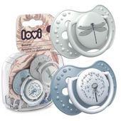 LOVI Smoczek uspokajający dynamiczny BOTANIC BOY 3-6m