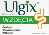 Ulgix Wzdęcia 80 mg 25 kapsułek