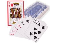 Karty do gry w pokera zestaw talia 54 plastik tradycyjne niebieski