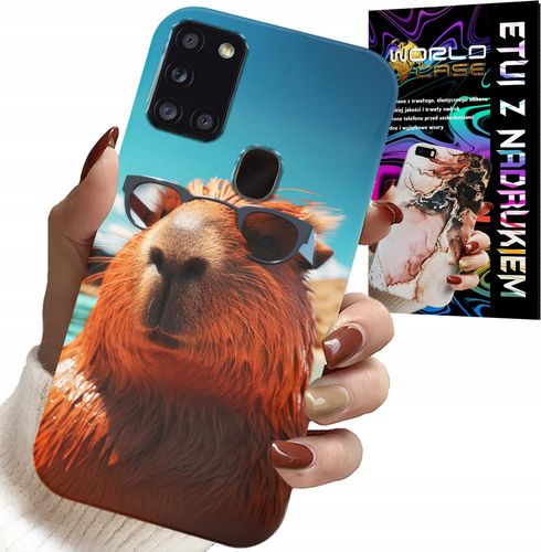 ETUI DO SAMSUNG GALAXY A21s - SŁODKA KAPIBARA, CAPIBARA CASE + SZKŁO na Arena.pl