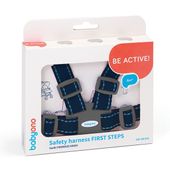 Babyono szelki dla dzieci spacerowe i do wózka FIRST STEPS - GRANAT