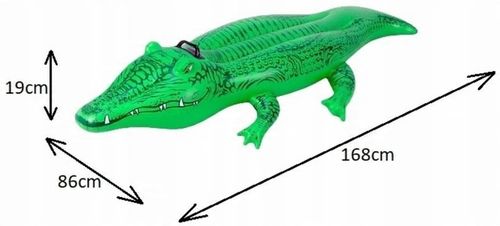 DUŻY DMUCHANY KROKODYL INTEX XXL MATERAC PLAŻOWY NA BASEN DLA DZIECI na Arena.pl