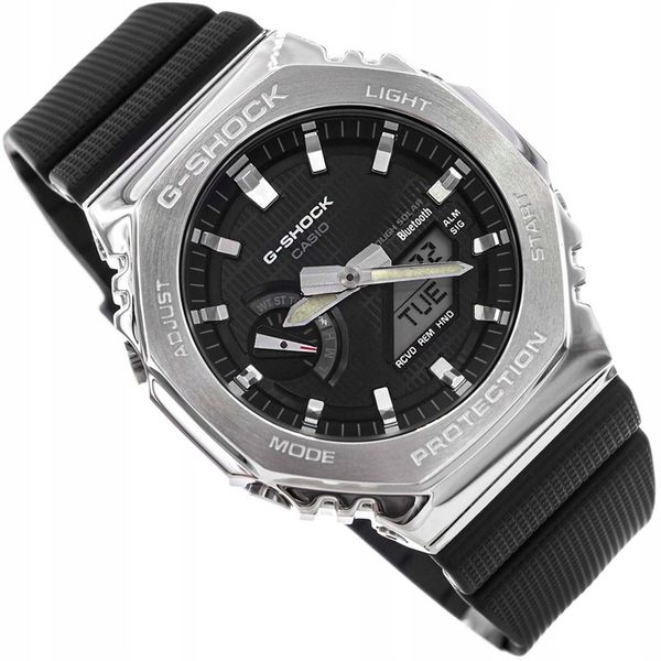 MĘSKI ZEGAREK CASIO GBM-2100-1AER G-SHOCK CZARNY NA PASKU SOLAR BLUETOOTH zdjęcie 1
