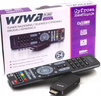 Dekoder Tuner Wiwa TV Naziemnej DVB-T2 HEVEC MINI