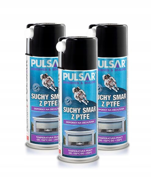 PULSAR SUCHY SMAR TEFLONOWY DO BRAM PTFE 400 ml x3 zdjęcie 1