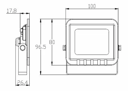 Naświetlacz LED 10W czujnik ruchu MV halogen IP65 na Arena.pl