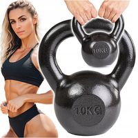 KETTLEBELL ODWAŻNIK DO ĆWICZEŃ KETTLE HANTLA HANTEL ŻELIWNY FITNESS 10KG