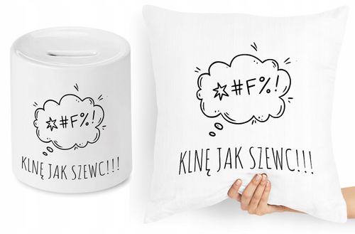 Dla Krawca Krawcowej Zestaw Poduszka + Skarbonka Z Nadrukiem Ze Zdjęciem na Arena.pl