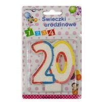 świeczka urodzinowa 20 | św-288k
