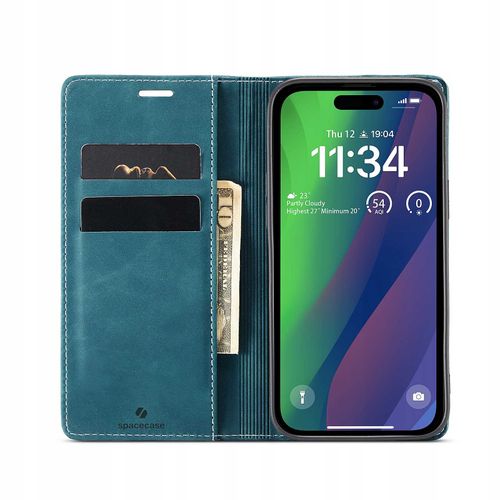 Spacecase Wallet Iphone 15 Blue na Arena.pl