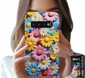 ETUI DO SAMSUNG GALAXY S10 PLUS - KOLOROWE KWIATKI, STOKROTKI FUTERAŁ CASE