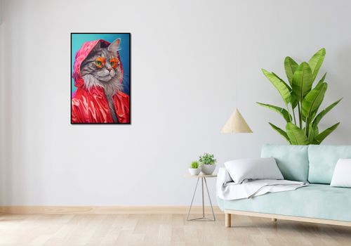 Plakat 56,6x86,4cm Kot w Stylu na Arena.pl