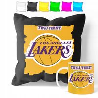 ZESTAW: KUBEK + POSZEWKA - KOSZYKÓWKA - PREZENT WIELE WZORÓW + IMIĘ