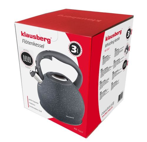czajnik z gwizdkiem 3l klausberg kb-7267 marble na Arena.pl