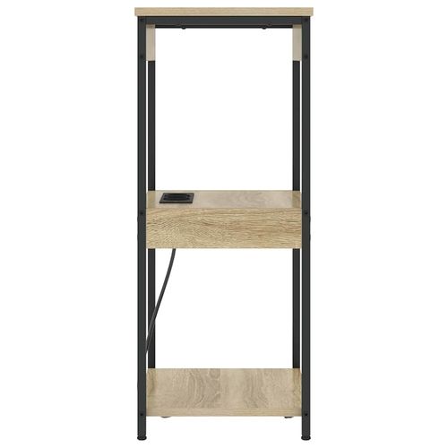 Nocna szafka z stacją ładującą z półką dąb sonoma na Arena.pl