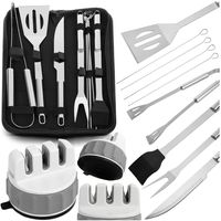 Zestaw Akcesoria Do Grillowania Heckermann In-Bbq9 - 9 Elementów + Ostrzałka Do Noży Heckermann Kd0371