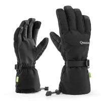 qunature ski gloves - finger style black m