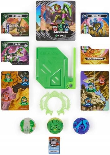 BAKUGAN ZESTAW STARTOWY SPECIAL ATTACK VENTRI OCTAGON TROX 3 FIGURKI na Arena.pl