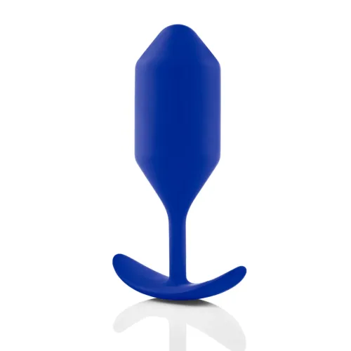 b-vibe snug plug 4 navy - anatomiczna zatyczka, silikon, 255g na Arena.pl