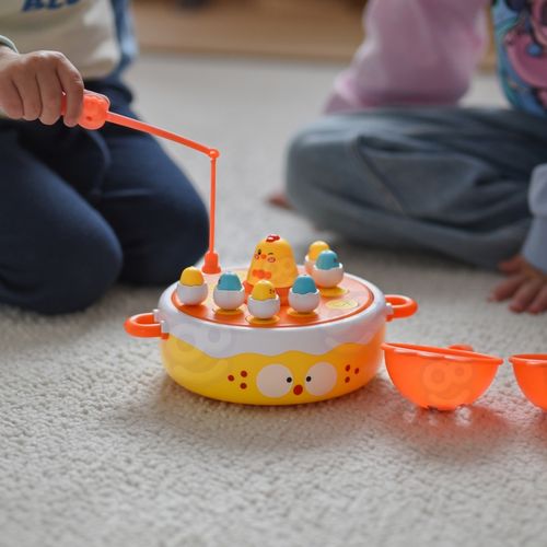 WOOPIE Gra Zręcznościowa Łowienie Kurczaczków 4w1 Katapulta na Arena.pl