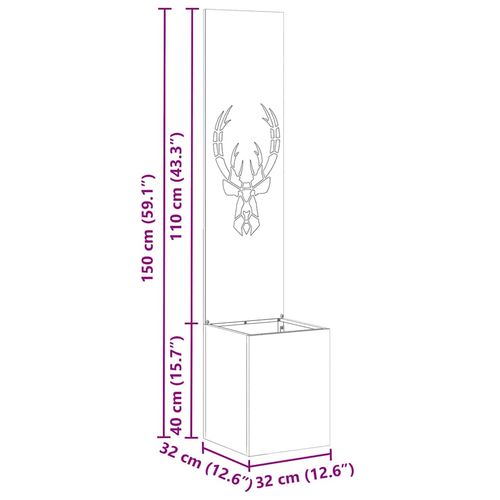 Ekran zapewniający prywatność w ogrodzie Srebrny 32 x 140 cm na Arena.pl