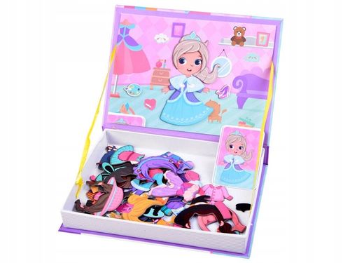 Książka układanka magnetyczna Lalka ubrania na Arena.pl