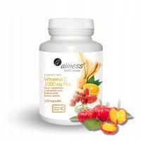 Aliness Witamina C 1000MG Bioflawonoidy RUTYNA Odporność Kwas L-askorbinowy
