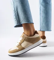 Beżowe sneakersy Jacqueline 39