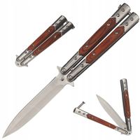 NÓŻ MOTYLKOWY BUTTERFLY BALISONG SKŁADANY MOTYLEK TAKTYCZNY SURVIVAL