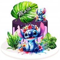 Wydruk CUKROWY jadalny masa cukrowa LILO I STICH STITCH STICZ zestaw
