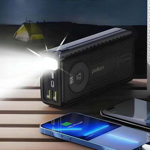 Powerbank POLION Szybkie Ładowanie 22.5W 30000mAh USB-C USB-A PD3.0 QC3.0 na Arena.pl