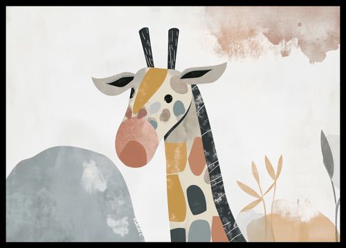 Plakat 59,4x42cm Żyrafa Bambino na Arena.pl