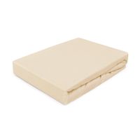 Prześcieradło z gumką 120x200 jersey 100% BAWEŁNA jasny beżowy