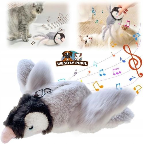 Zabawka dla kota INTERAKTYWNA latający PTAK z dźwiękiem na USB z kocimiętka na Arena.pl