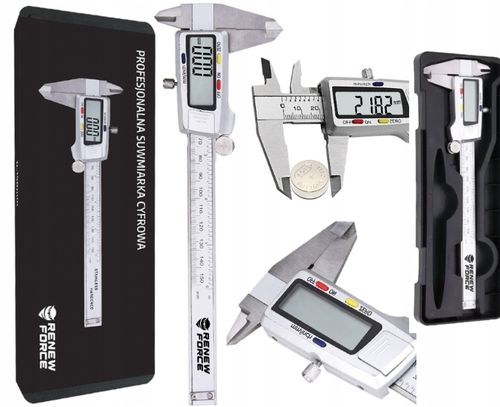 DOKŁADNA Suwmiarka elektroniczna ZE STALI NIERDZEWNEJ cyfrowa 0-150mm na Arena.pl