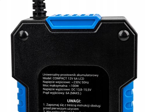 PROSTOWNIK ŁADOWARKA DO AKUMULATORA LCD 12V 6A na Arena.pl