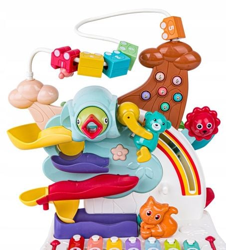 Interaktywny Tor kulkowy GRA MAGNETYCZNA NAKARM PTASZKA CYMBAŁKI PIANINO na Arena.pl