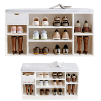 SZAFKA NA BUTY Z SIEDZISKIEM LOFT BIAŁA ŁAWKA PRZEDPOKÓJ NOWOCZESNA