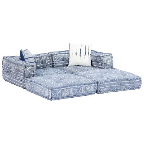 2-osobowa modułowa sofa patchworkowa indygo VidaXL na Arena.pl